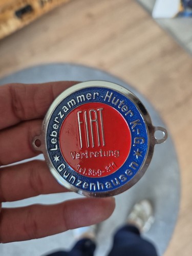 Nos oldtimer fiat plakette - oldtimer,